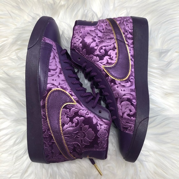 💜💛NWOB NIKE BLAZER MID WOMENS SIZES 7.5 - Picture 4 of 8